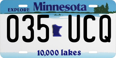 MN license plate 035UCQ