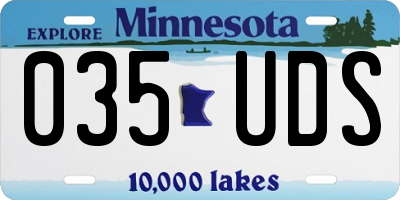 MN license plate 035UDS