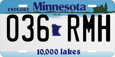 MN license plate 036RMH