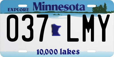 MN license plate 037LMY