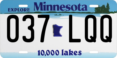 MN license plate 037LQQ