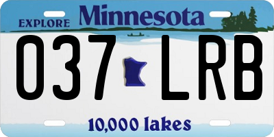 MN license plate 037LRB