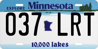MN license plate 037LRT