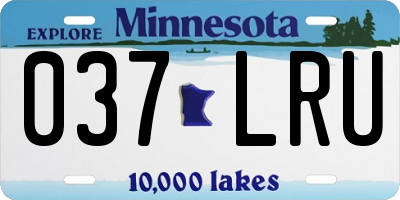 MN license plate 037LRU