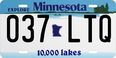 MN license plate 037LTQ