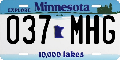 MN license plate 037MHG