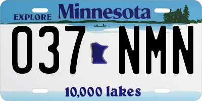 MN license plate 037NMN