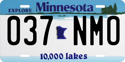 MN license plate 037NMO