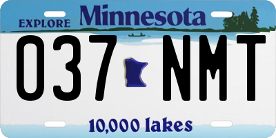 MN license plate 037NMT