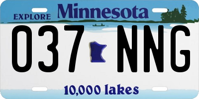 MN license plate 037NNG