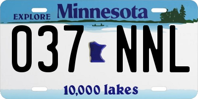MN license plate 037NNL