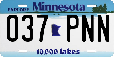MN license plate 037PNN