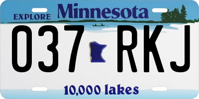 MN license plate 037RKJ