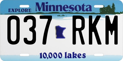 MN license plate 037RKM