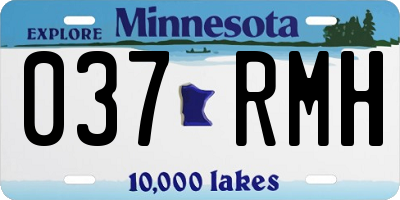 MN license plate 037RMH