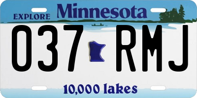 MN license plate 037RMJ