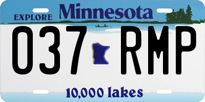 MN license plate 037RMP