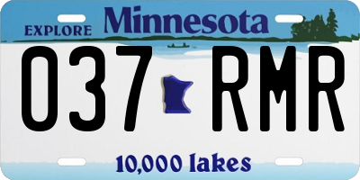 MN license plate 037RMR
