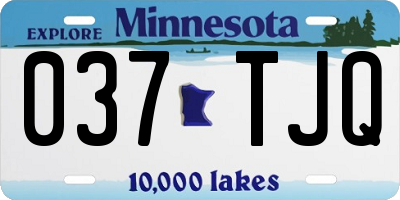MN license plate 037TJQ