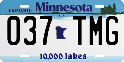 MN license plate 037TMG
