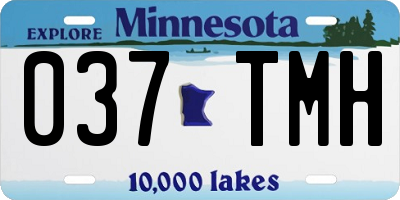 MN license plate 037TMH