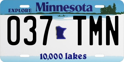 MN license plate 037TMN