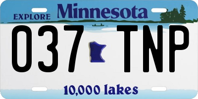 MN license plate 037TNP
