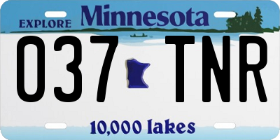 MN license plate 037TNR