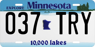 MN license plate 037TRY