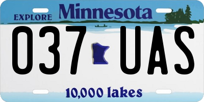 MN license plate 037UAS