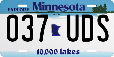 MN license plate 037UDS