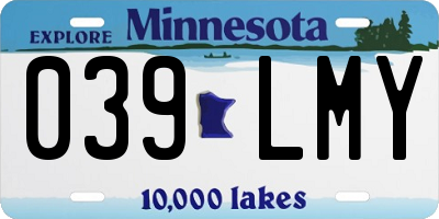MN license plate 039LMY
