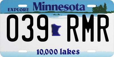 MN license plate 039RMR
