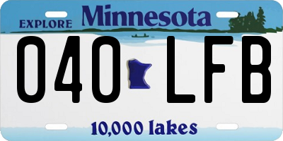 MN license plate 040LFB