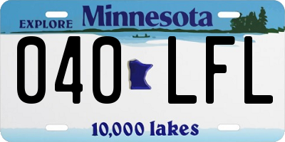 MN license plate 040LFL