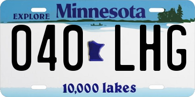 MN license plate 040LHG