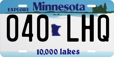 MN license plate 040LHQ