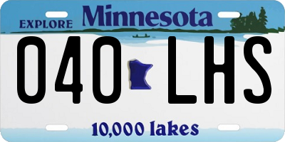 MN license plate 040LHS