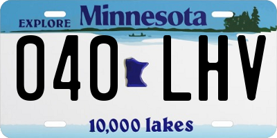 MN license plate 040LHV