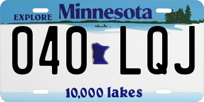 MN license plate 040LQJ