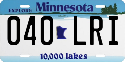 MN license plate 040LRI