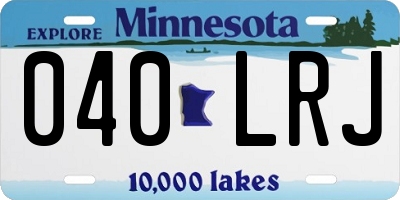MN license plate 040LRJ