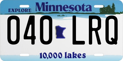 MN license plate 040LRQ