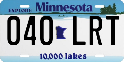 MN license plate 040LRT