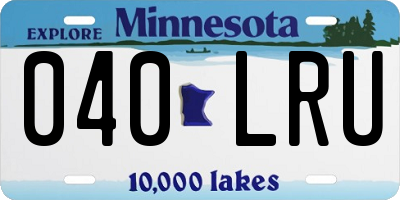 MN license plate 040LRU