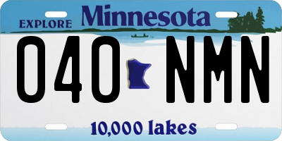 MN license plate 040NMN