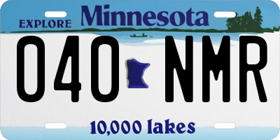 MN license plate 040NMR