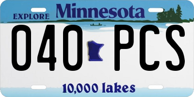 MN license plate 040PCS