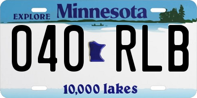 MN license plate 040RLB