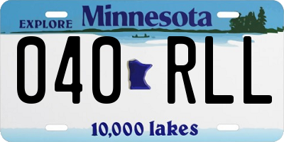 MN license plate 040RLL